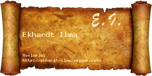 Ekhardt Ilma névjegykártya